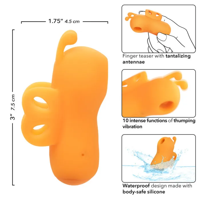 CalExotics Neon Vibes - the Buzzing Vibe - Orange | Vibrators