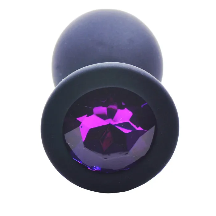 Loveoutlet Anal | Large Black Jewelled Silicone Butt Plug Loveoutlet Anal | Large Black Jewelled Silicone Butt Plug