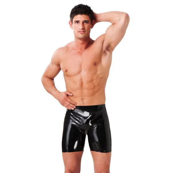 Rimba Vibrators Latex Mens Bermuda Shorts