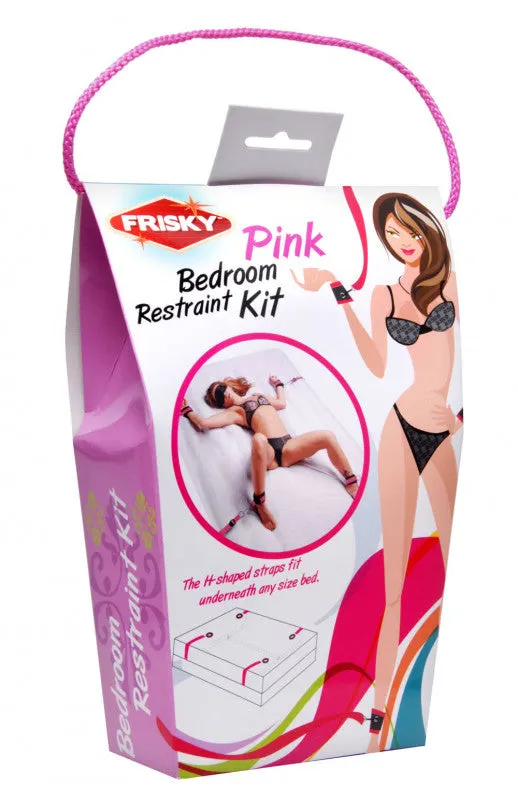 XR Brands Frisky Vibrators | Frisky Pink Bedroom Restraint Kit XR Brands Frisky Vibrators | Frisky Pink Bedroom Restraint Kit