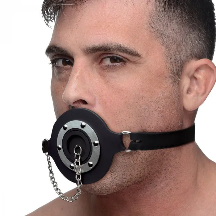 XR Brands Pie Hole Silicone Feeding Gag | Female Sex Toys