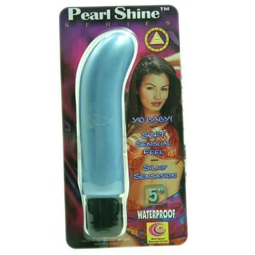 Anal Pearl Shine 5Inch GSpot Blue Golden Triangle