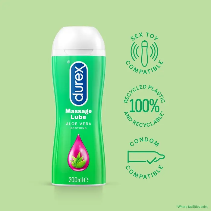 Couples | Durex Massage Lube Aloe Vera Soothing 200ml - Durex Condoms Couples | Durex Massage Lube Aloe Vera Soothing 200ml - Durex Condoms