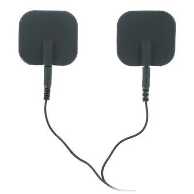 Deluxe Black Electro Pads XR Brands Zeus Electrosex Anal