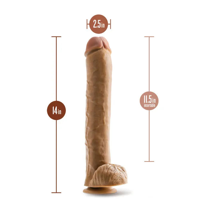 Dildos | Blush Novelties Dr. Skin Dr. Michael 14 Inch Dildo with Balls