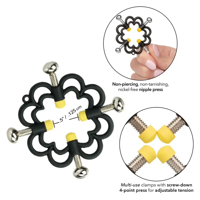 E-Z Sensations Anal | Boundless Nipple Grips - Black