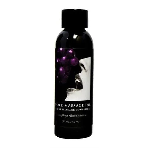 Earthly Body Couples Gushing Grape Edible Massage Oil 2 Oz