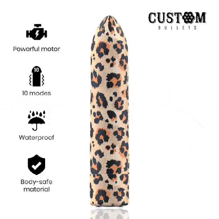 Female Sex Toys | CUSTOM Bullet Mini Vibratore Leopard