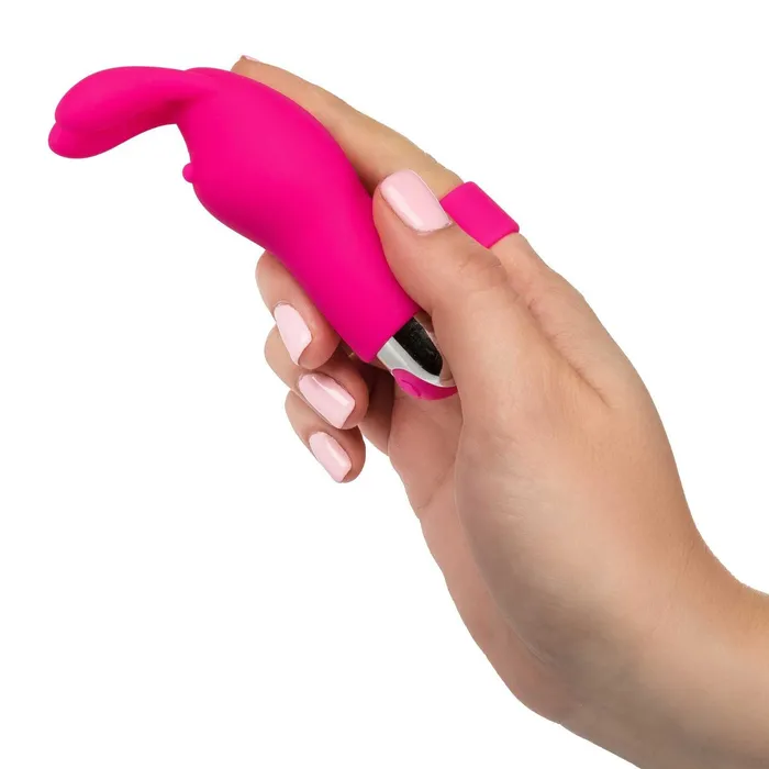 Female Sex Toys | Intimate Play Pink Rechargeable Bunny Finger Vibrator - California Exotic