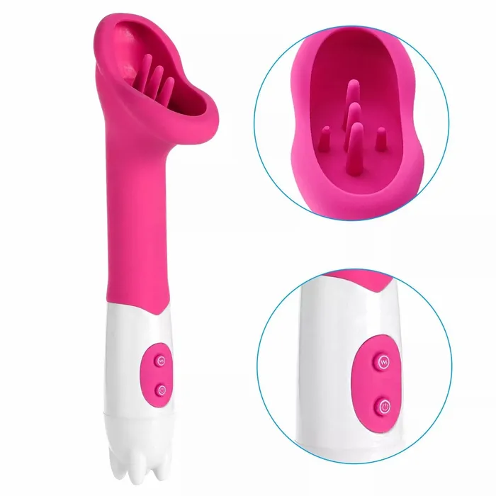 Female Sex Toys | Rechargeable Clit Licking Tongue Sucking Vibrator G-Spot Oral Sex Toys for Women - secretera