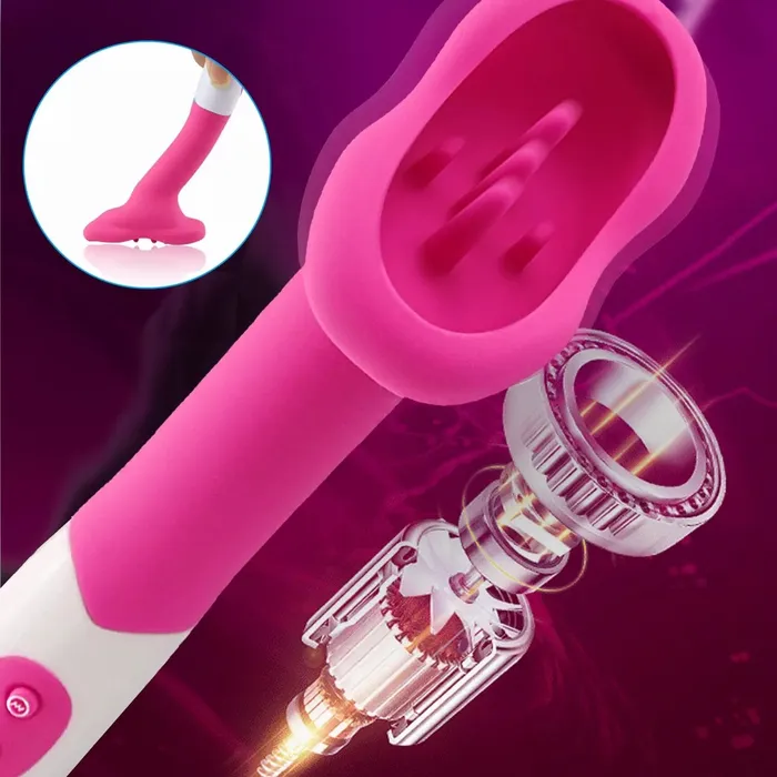 Female Sex Toys | Rechargeable Clit Licking Tongue Sucking Vibrator G-Spot Oral Sex Toys for Women - secretera
