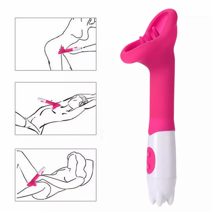 Female Sex Toys | Rechargeable Clit Licking Tongue Sucking Vibrator G-Spot Oral Sex Toys for Women - secretera
