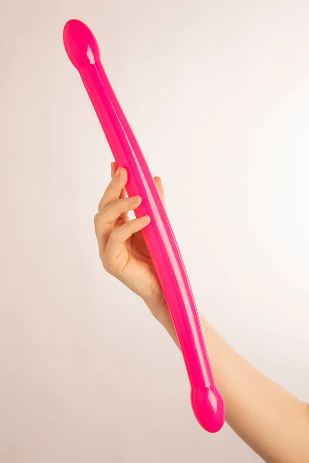 Female Sex Toys SCALA Whammy Doppio Dildo in Silicone Rosa