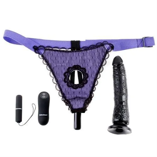 Fetish Fantasy Series Remote Control Fantasy Strapon Black Pipedream Female Sex Toys