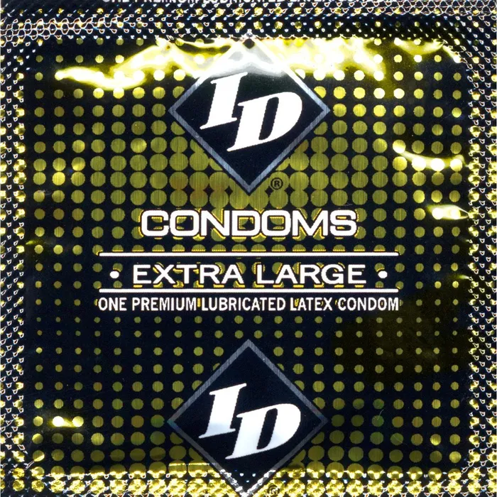 Male Sex Toys ID Lubricants ID Condom Extra Large 144pc Bulk Bag