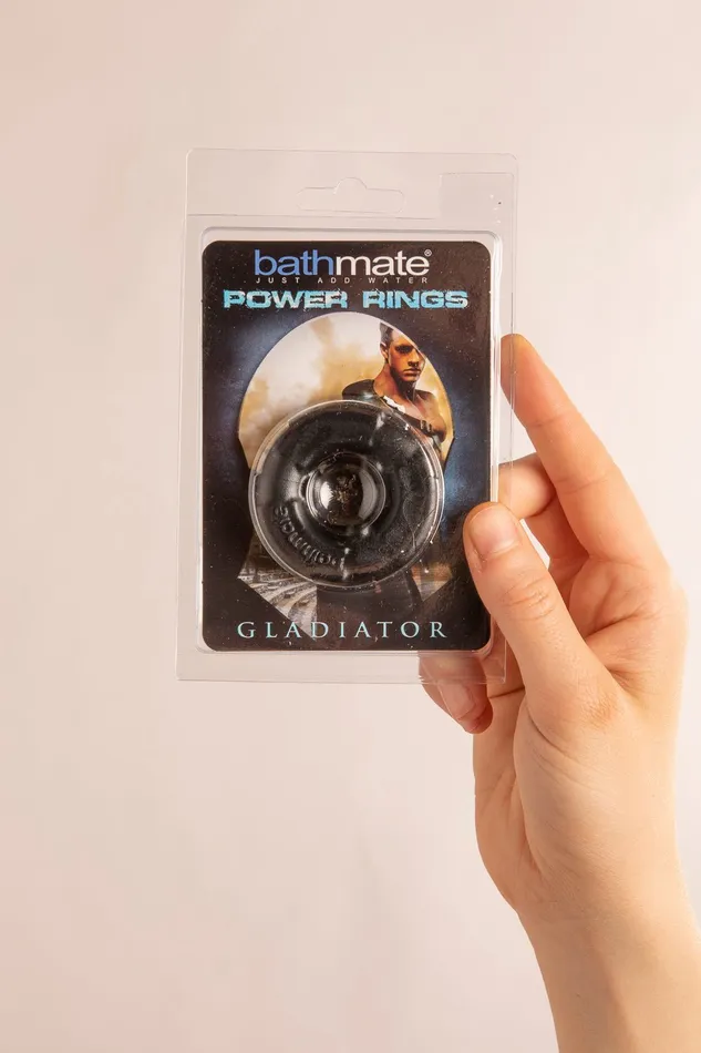 Male Sex Toys | SCALA Gladiator Cock Ring in Silicone Nero