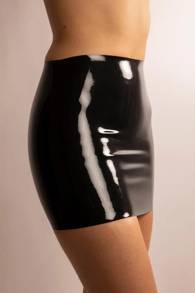 Minigonna in Latex con Lacci Nera | ANITA BERG Female Sex Toys