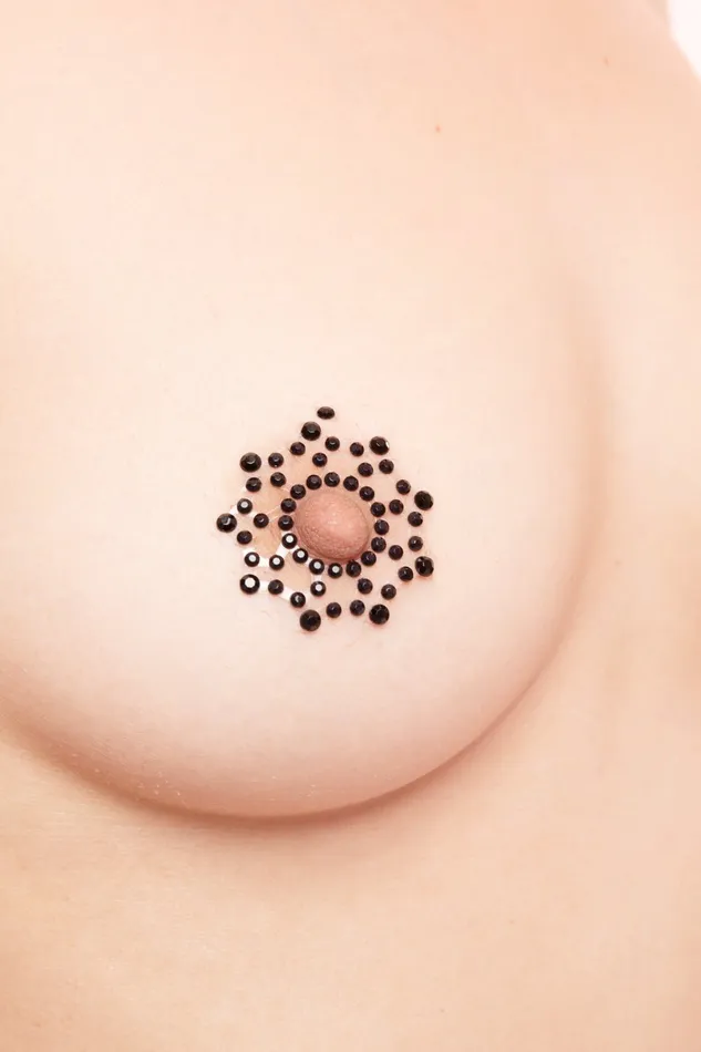 ORION Stickers Copricapezzoli con Strass Neri | Vibrators