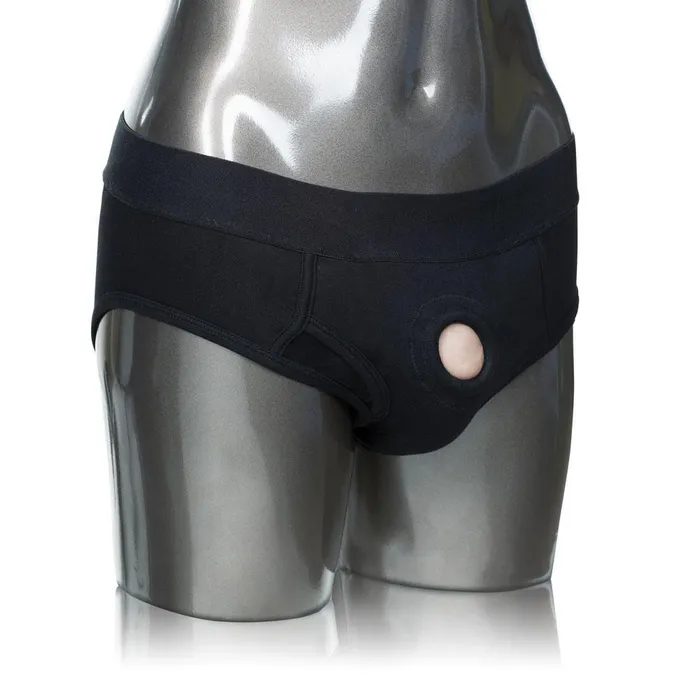 Packer Gear Black Brief Harness 2xl3xl CalExotics Female Sex Toys