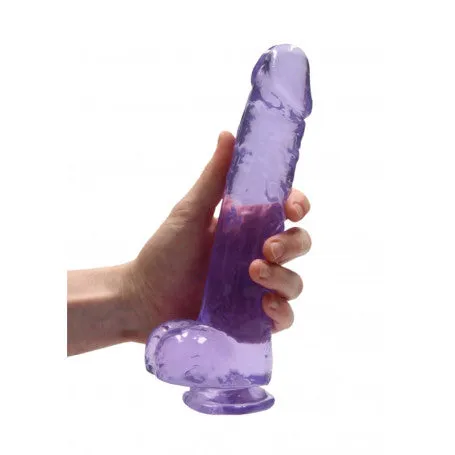 RealRock Anal | Pene Realistico con ventosa Crystal Clear 22 cm