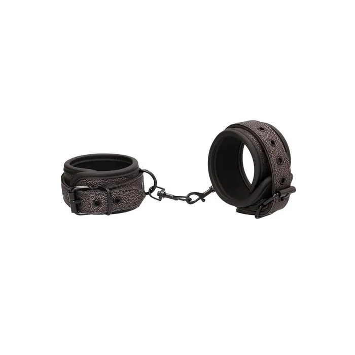 Shots Ouch Couples Ouch Elegant Ankle Cuffs Titanium Grey
