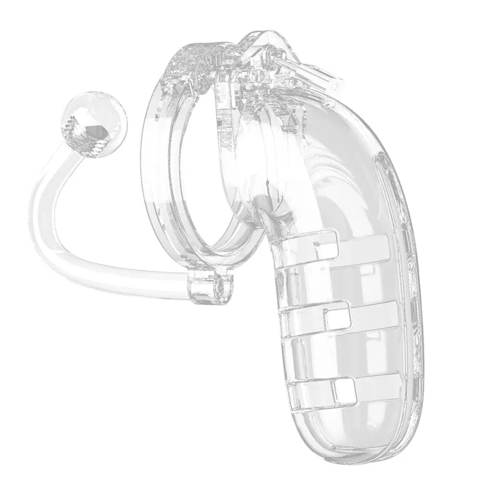Shots Toys Male Sex Toys | Man Cage 12  Male 5.5 Inch Clear Chastity Cage With Anal Plug