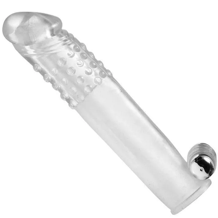 Size Matters Clear Vibrating Penis Sleeve Size Matters Male Sex Toys