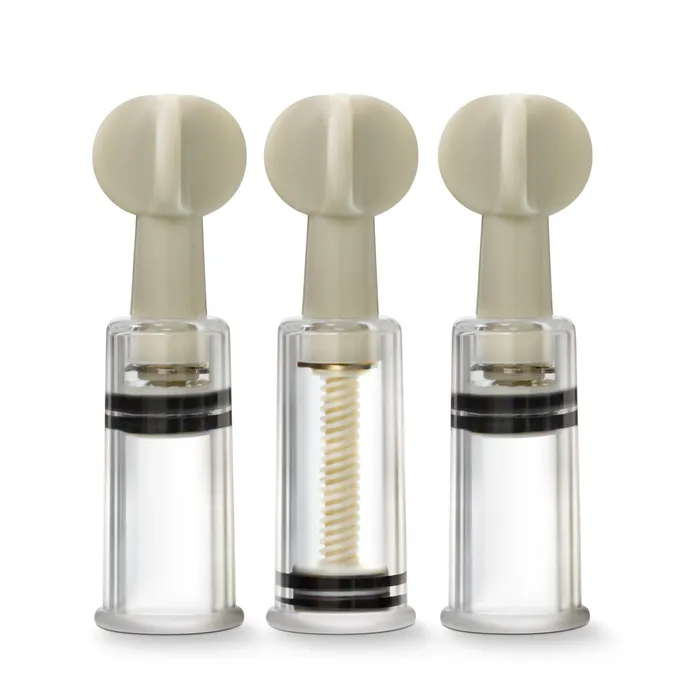 Temptasia Clit and Nipple Twist Suckers Set of 3 Clear Blush Novelties Anal Temptasia Clit and Nipple Twist Suckers Set of 3 Clear Blush Novelties Anal