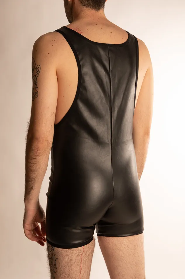 TOF PARIS Female Sex Toys | Kinky Tutina da Uomo in Eco Pelle